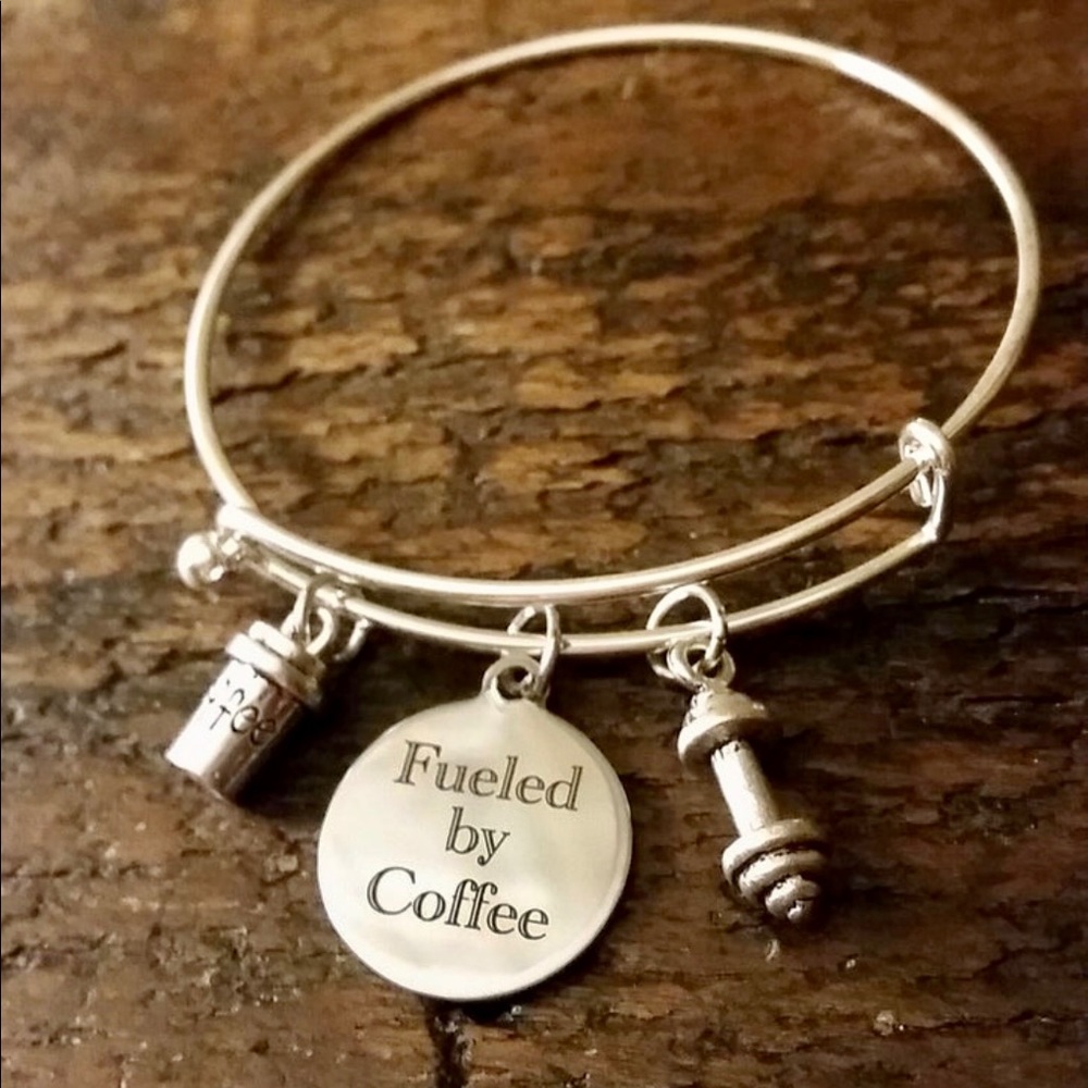 Fueled by Coffee ☕️Bangle Bracelet
